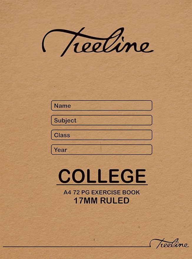 A4 72 page 17mm CAT Ruled Exercise Book