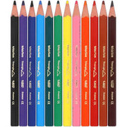 12 Triangular Colour Pencils (set)