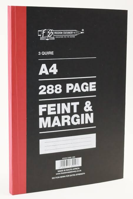 A4 3 Quire Exercise book